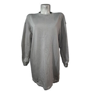 Divided by H&M Size XS Taupe Crew Neck Long Sleeve Sweatshirt Tunic Dress Casual